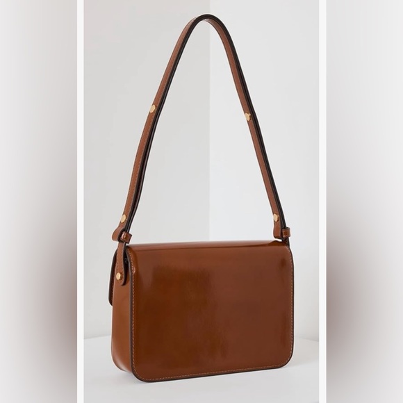 Tory Burch Brown Robinson Shoulder Bag with Convertible Design Dark Sienna NWOT - Picture 6 of 11